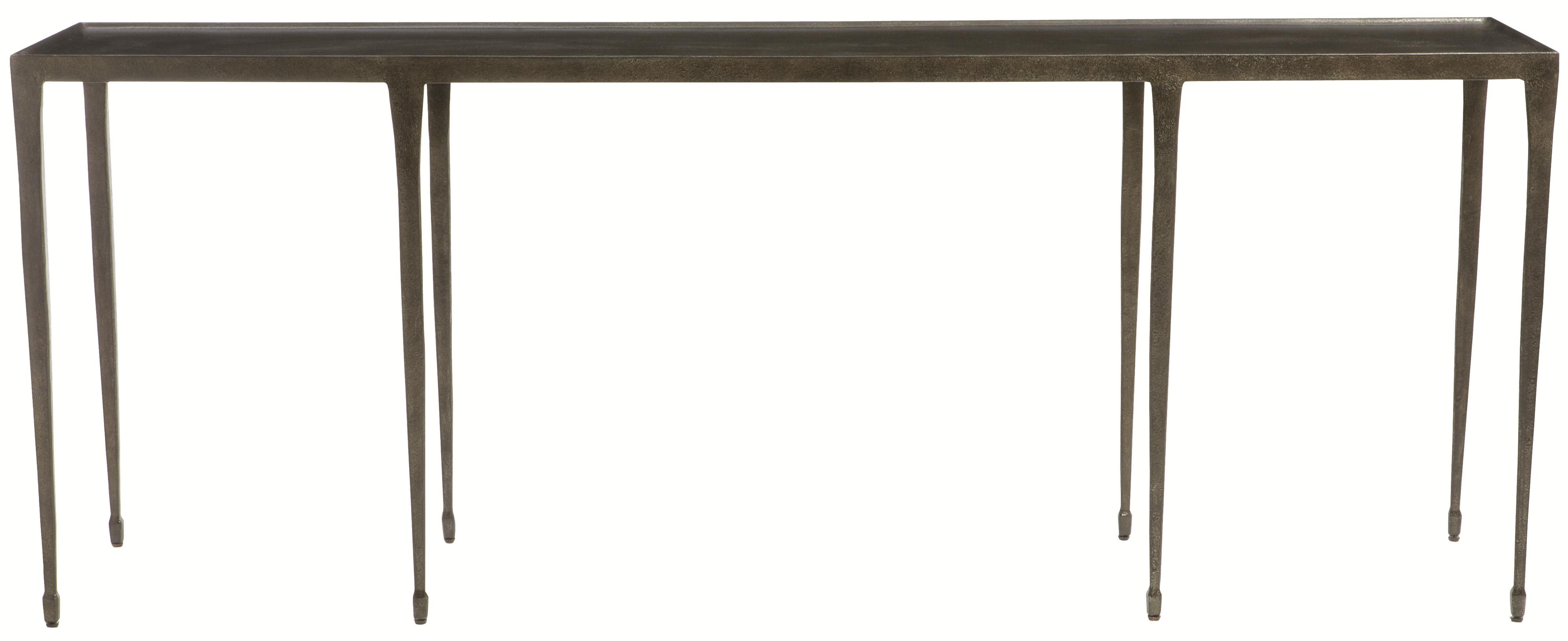 Bernhardt Interiors Halden Long Cast Iron Console Table